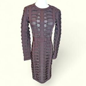House of CB London NWT size Large bodycon‎ bondage Lola midi dress